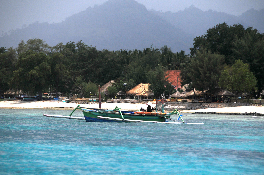 Image of the beach at Gili Meno