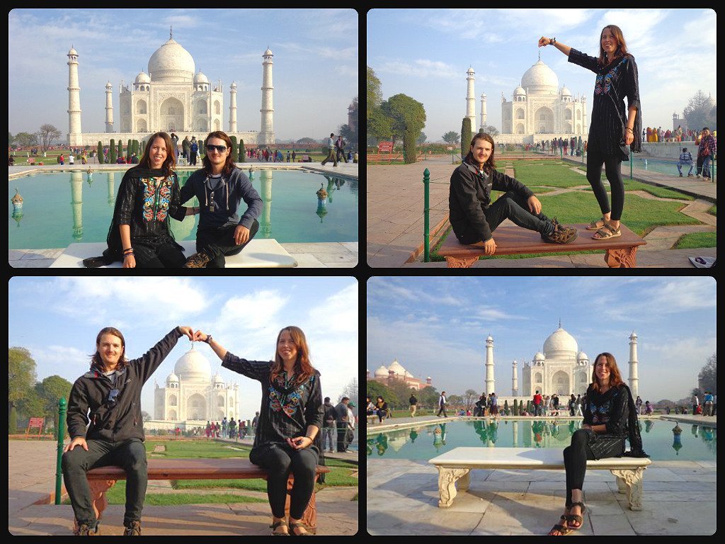taj mahal poses