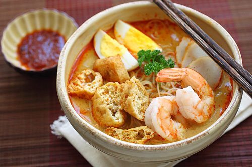 Delicious curry laksa