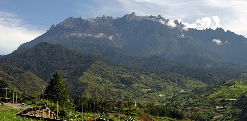 Mount Kinabulu - the highest peak in South East Asia can be climbed relatively easily