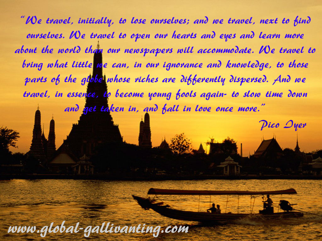 pico iyer we travel to lose ourselves travel quote