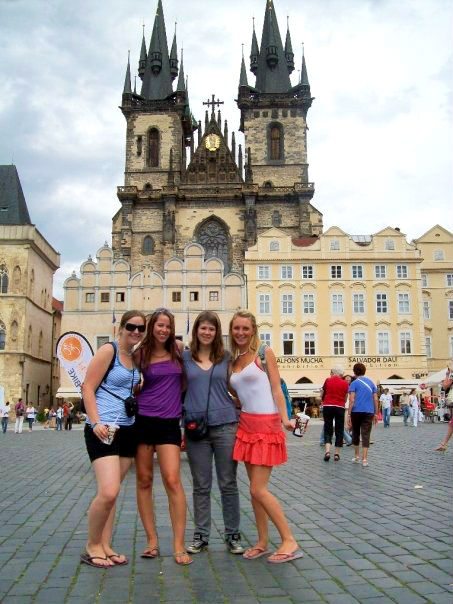 backpacking in historic Prague