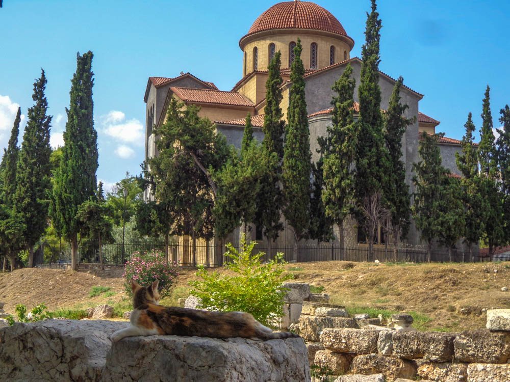 cat athens church keramikos