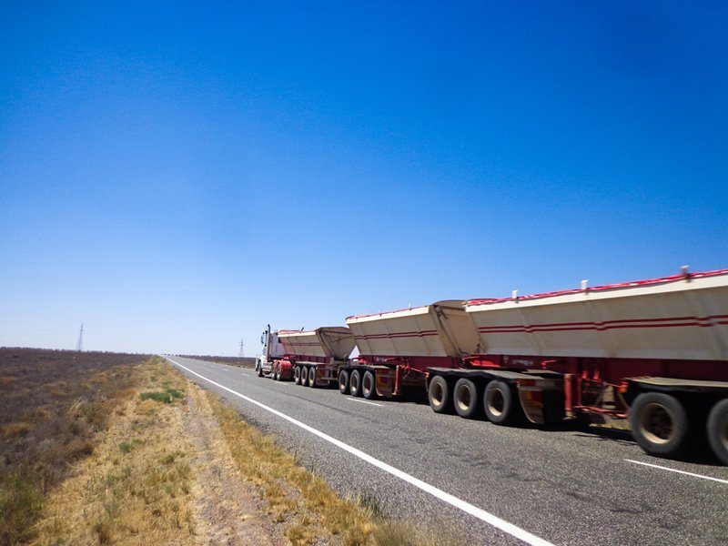 outback road train