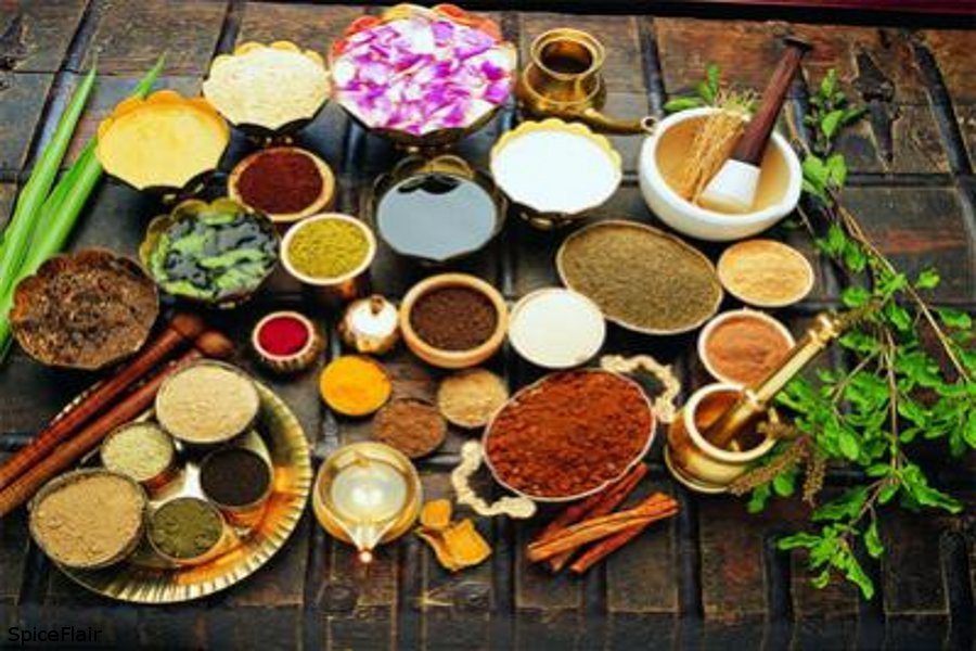 Plants and spices used for ayurveda