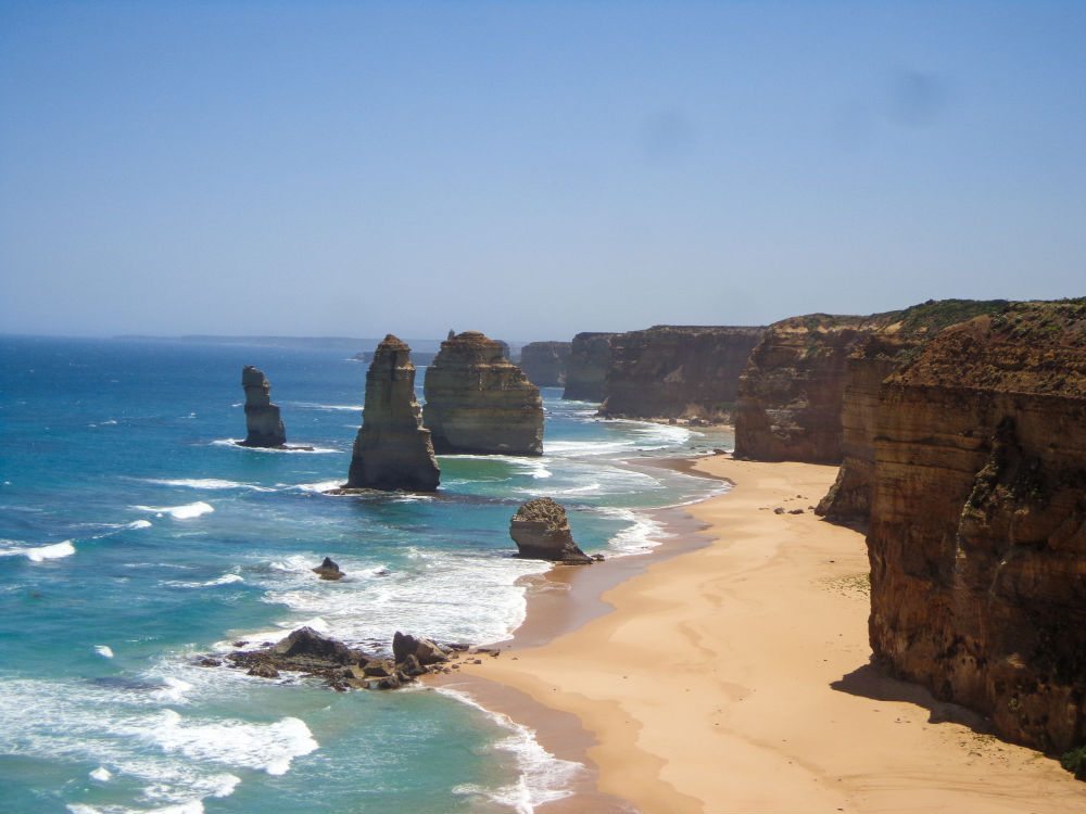 the 12 apostles on the Great Ocean Road not far from Melbourne
