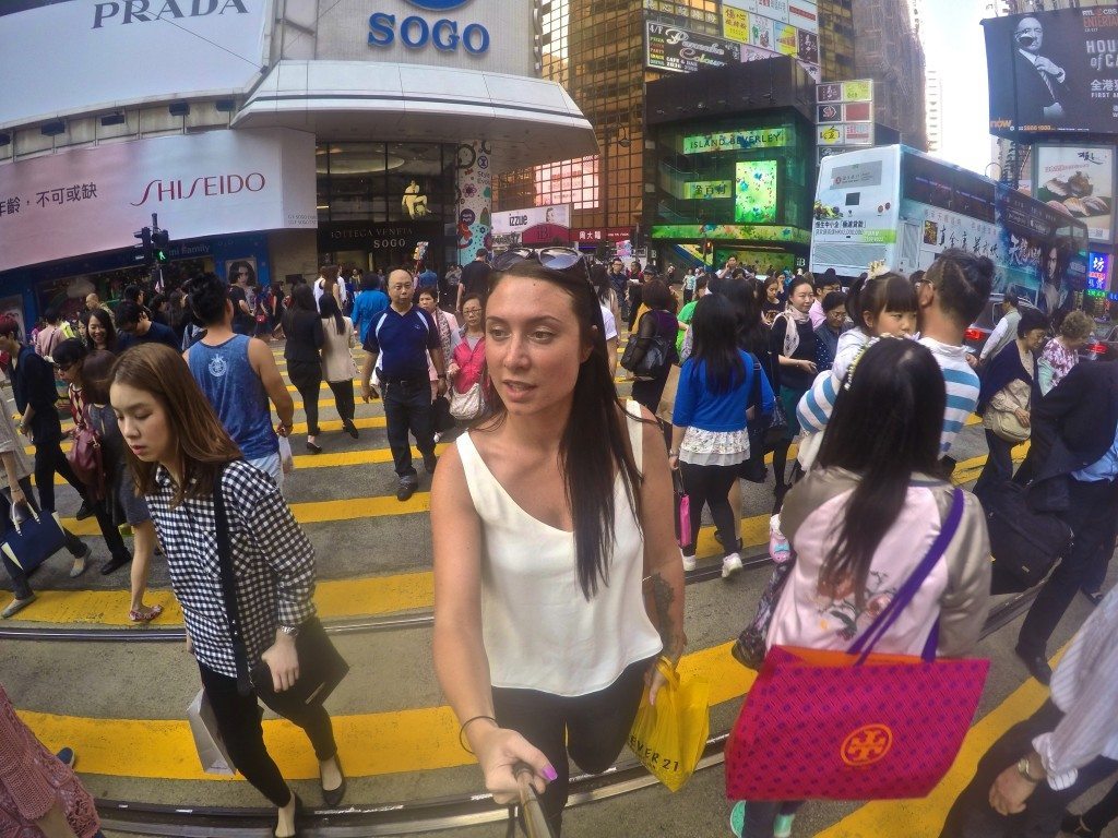 sarah on her working holiday in hong kong