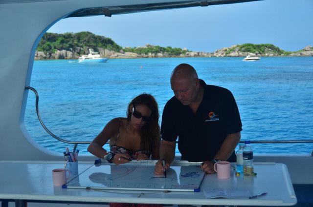 Map drawing 101. Similan Islands, Thailand