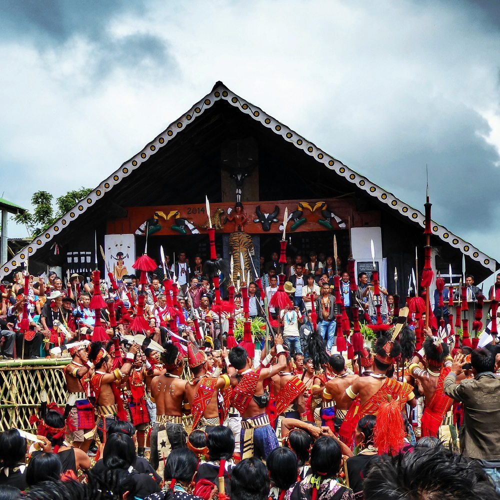 The Aoling festival in the village of Wakching near Mon in Nagaland, North East India