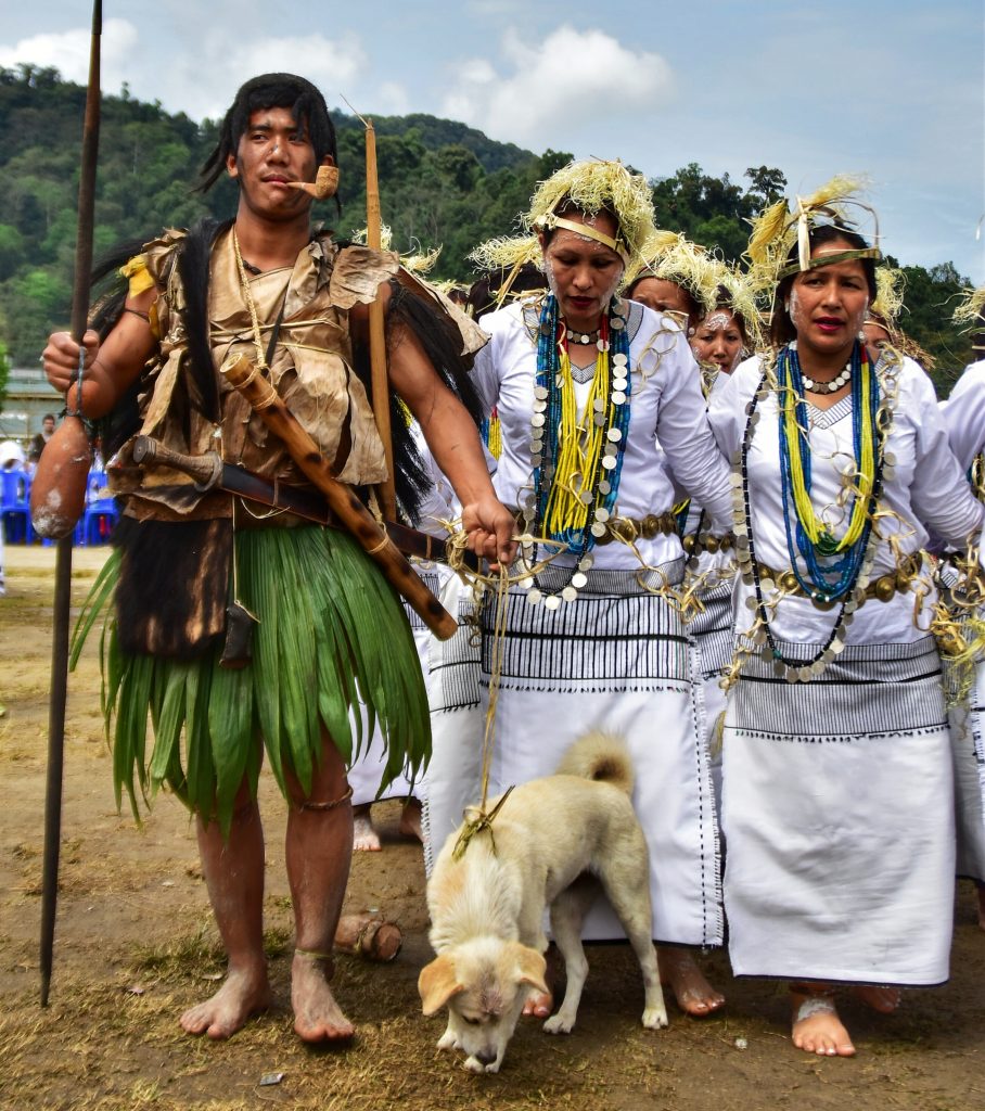 Galo tribal people celebrating Mopin fesitval