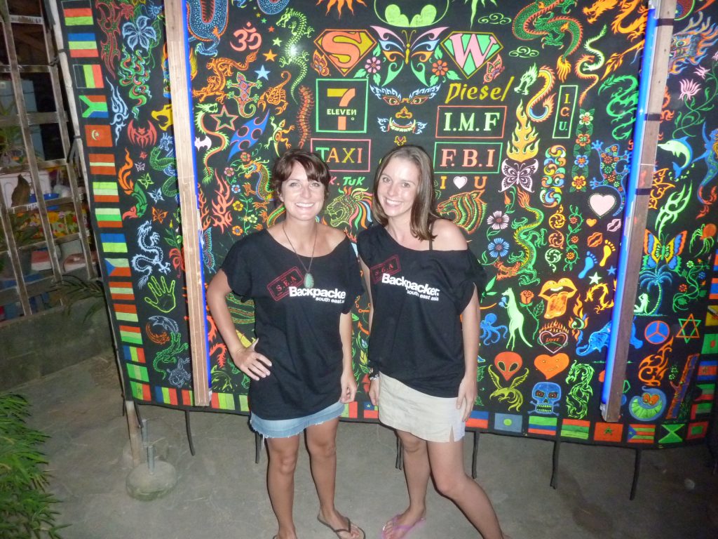 A friend and I at the Full Moon Party Thailand