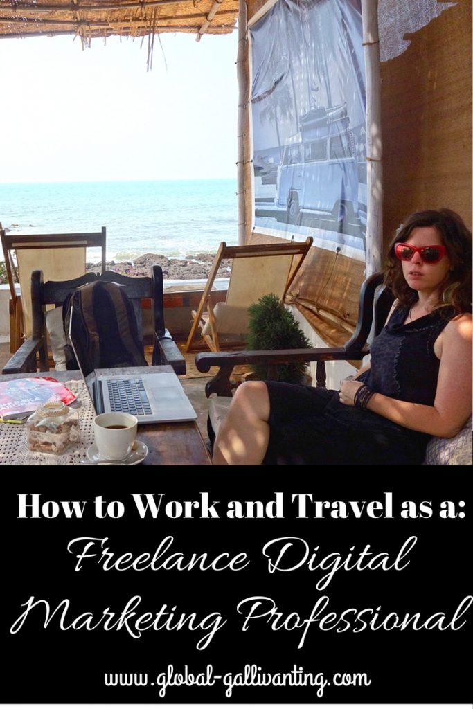 Ditch the 9 - 5 and take your work on the road with you! Find out how to travel and work anywhere in the world as a Freelance Digital Marketing Consultant #DigitalNomad #WorkingAbroad