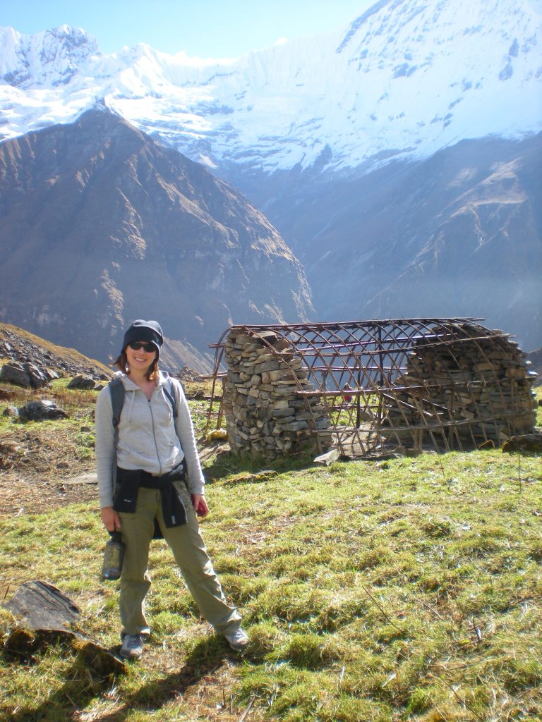 Me in Nepal on the Annapurna Sanctuary Hike
