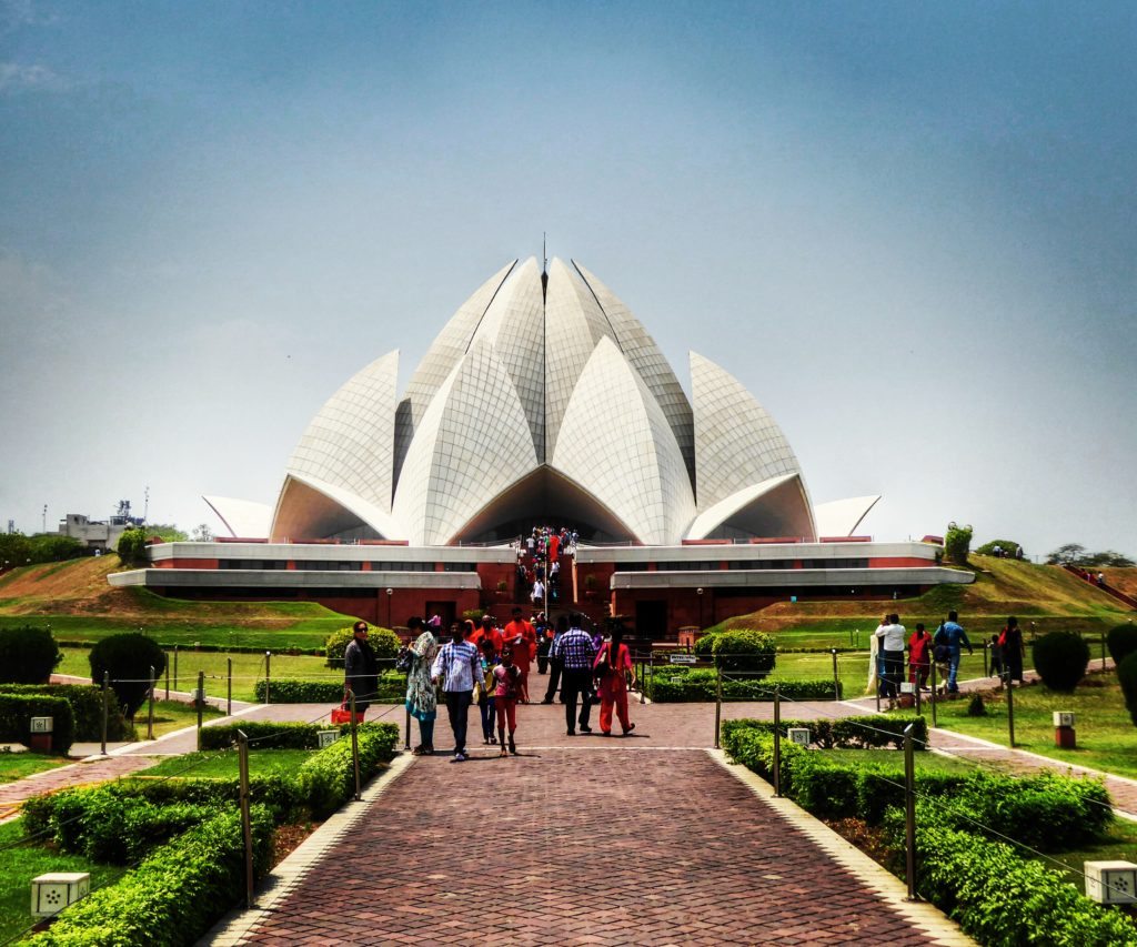 Bahá'à House of Worship, also known as the Lotus Temple in Delhi