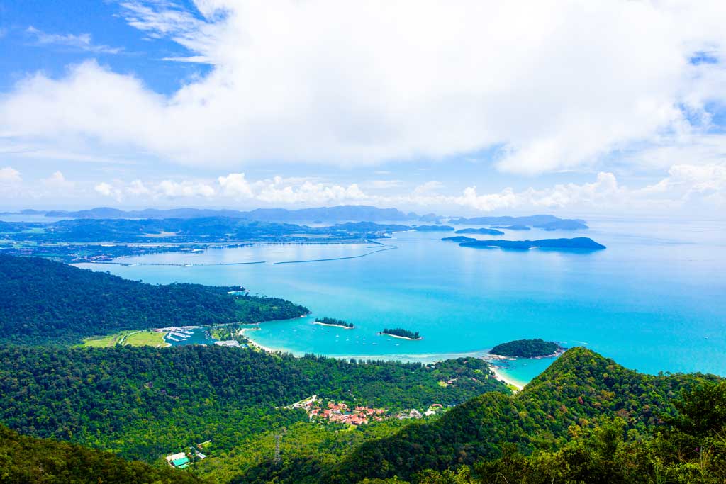 view over langkawi island malaysia