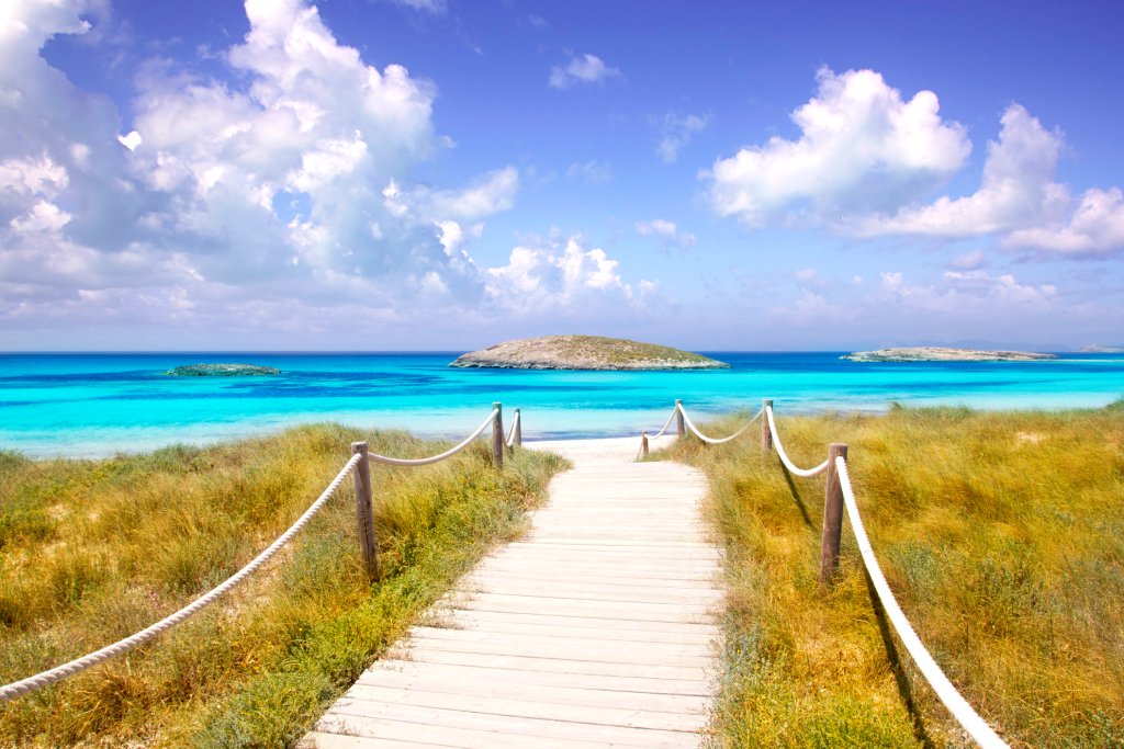 formentara beach, ibiza, spain