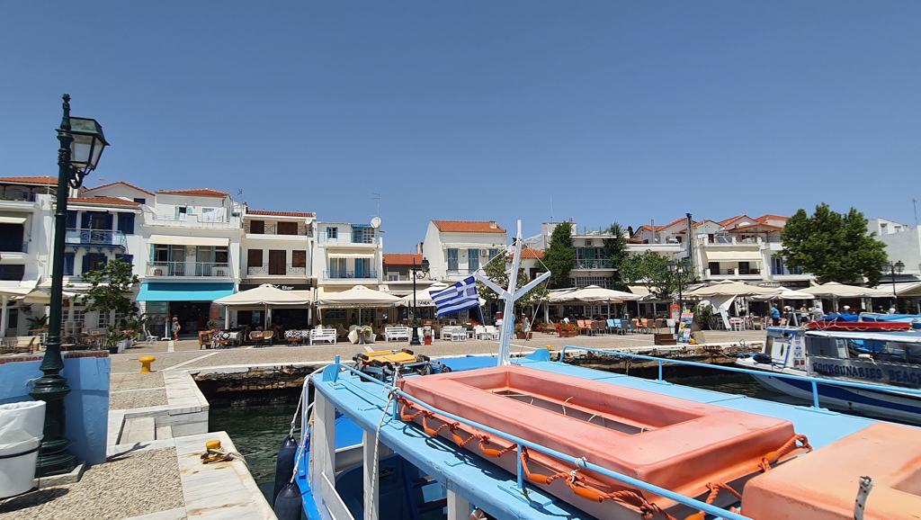 skiathos old port was in the mamma mia film