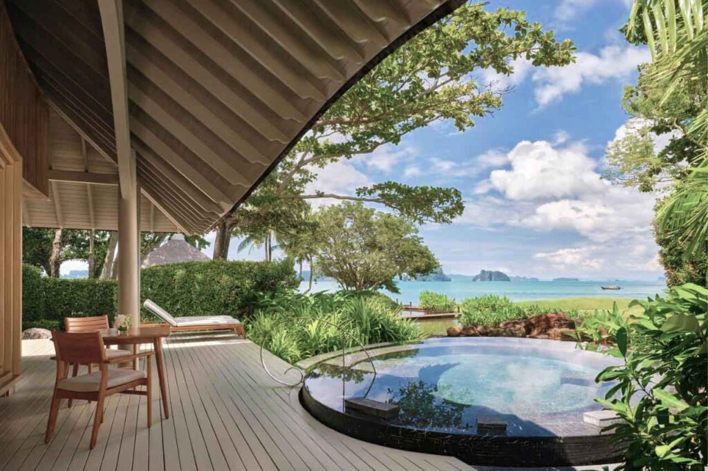 phulay bay ritz carlton tubkaek beach krabi luxury hotel with seaview hot tub