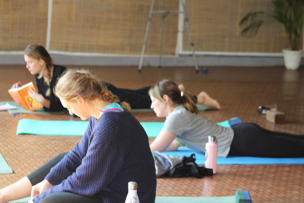 Jiva Yoga Teacher Training theory class