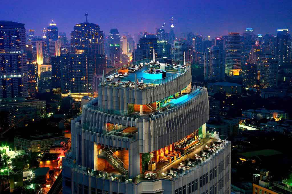 Marriott hotel skybar, Bangkok