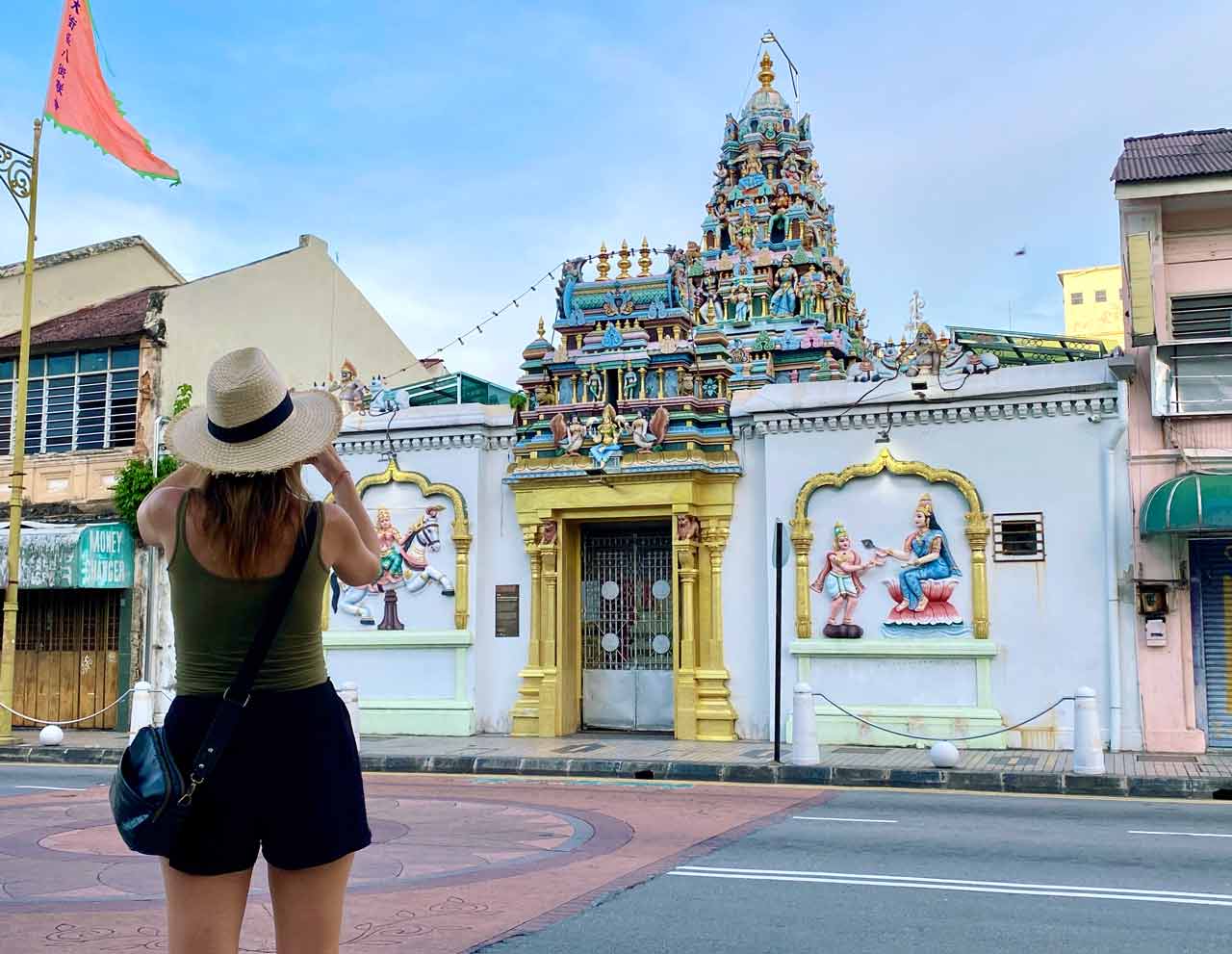 Sight seeing tour. Little India, Georgetown, Penang.
