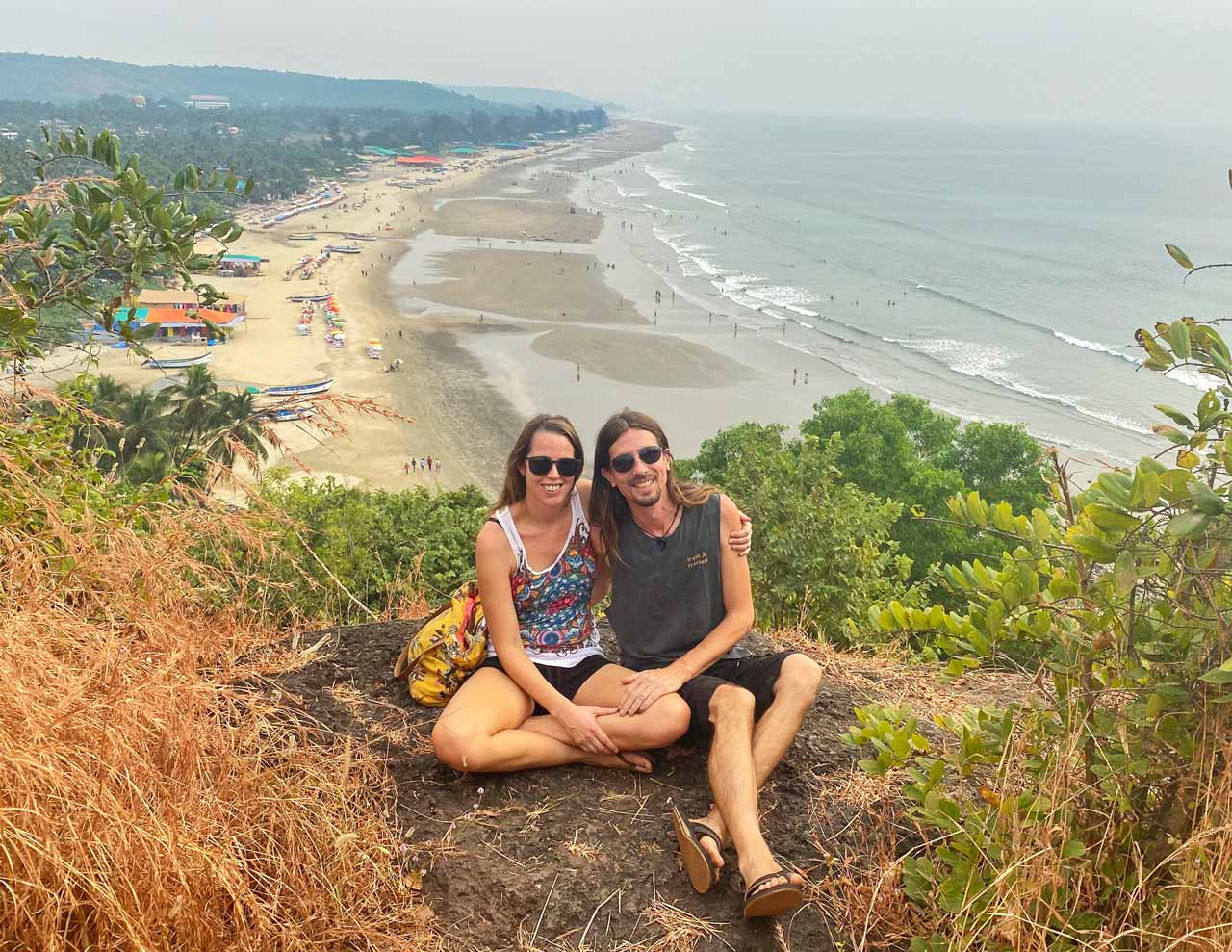 me and damien in goa