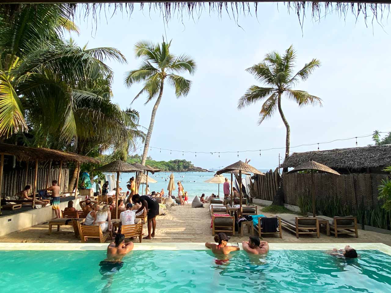 beach club in hiriketiya