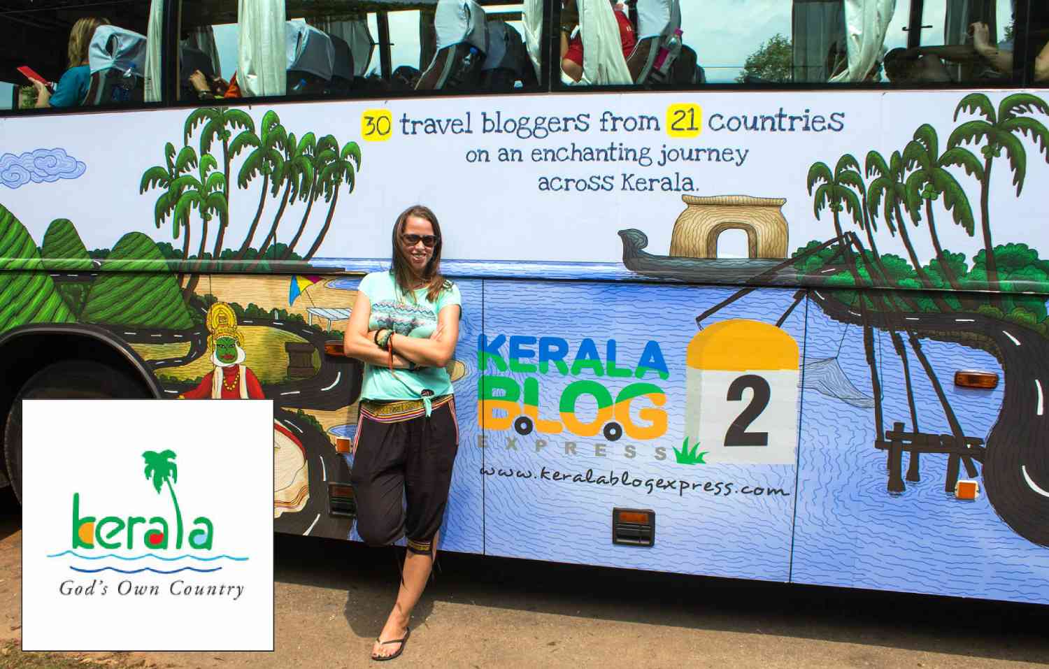 Anna on the Kerala Blog Express