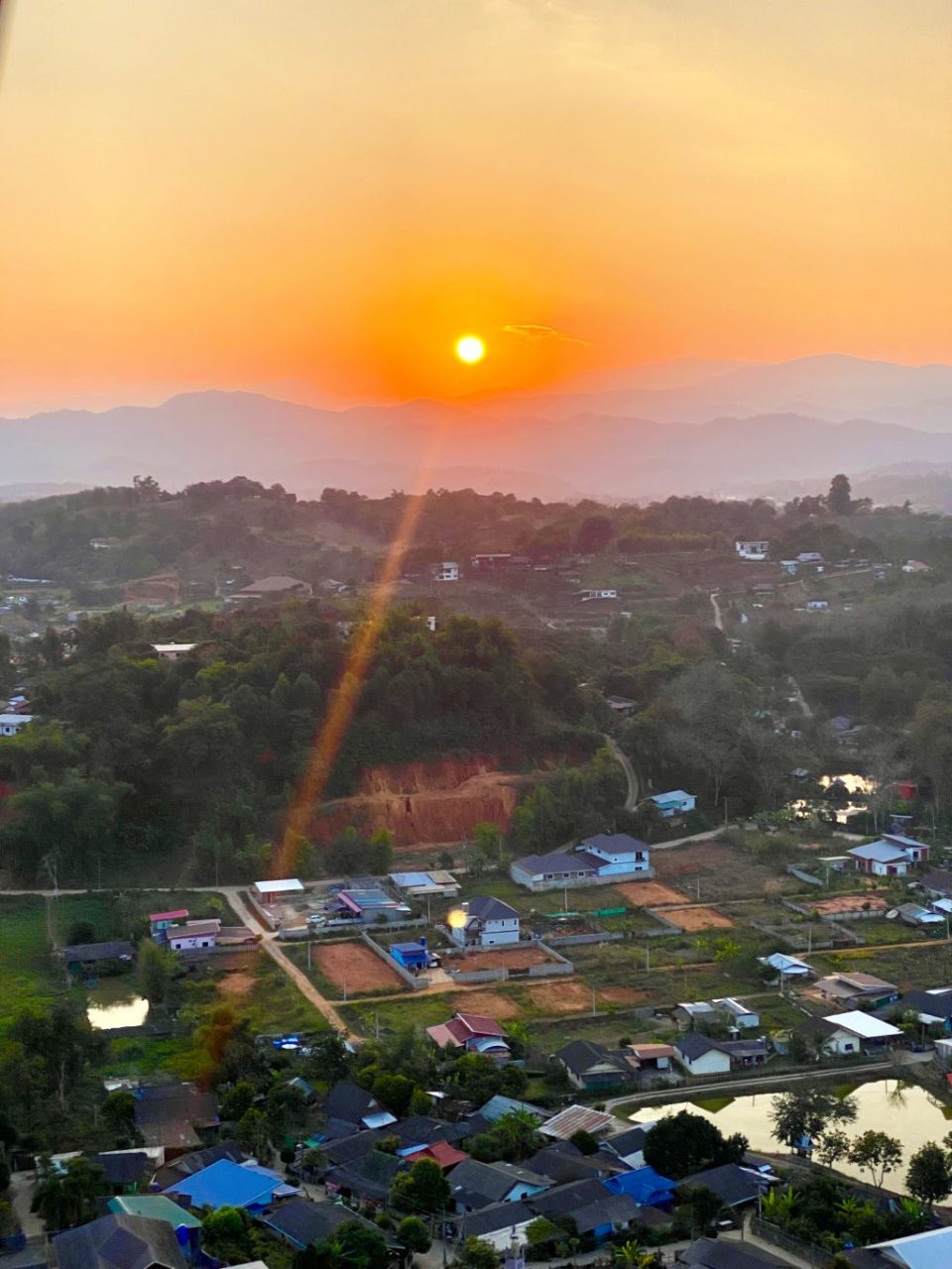 sunset over chiang rai OP