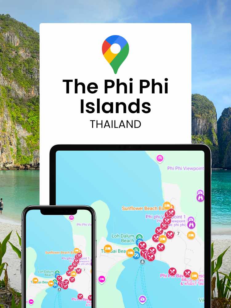 Global Gallivanting Phi Phi Islands map