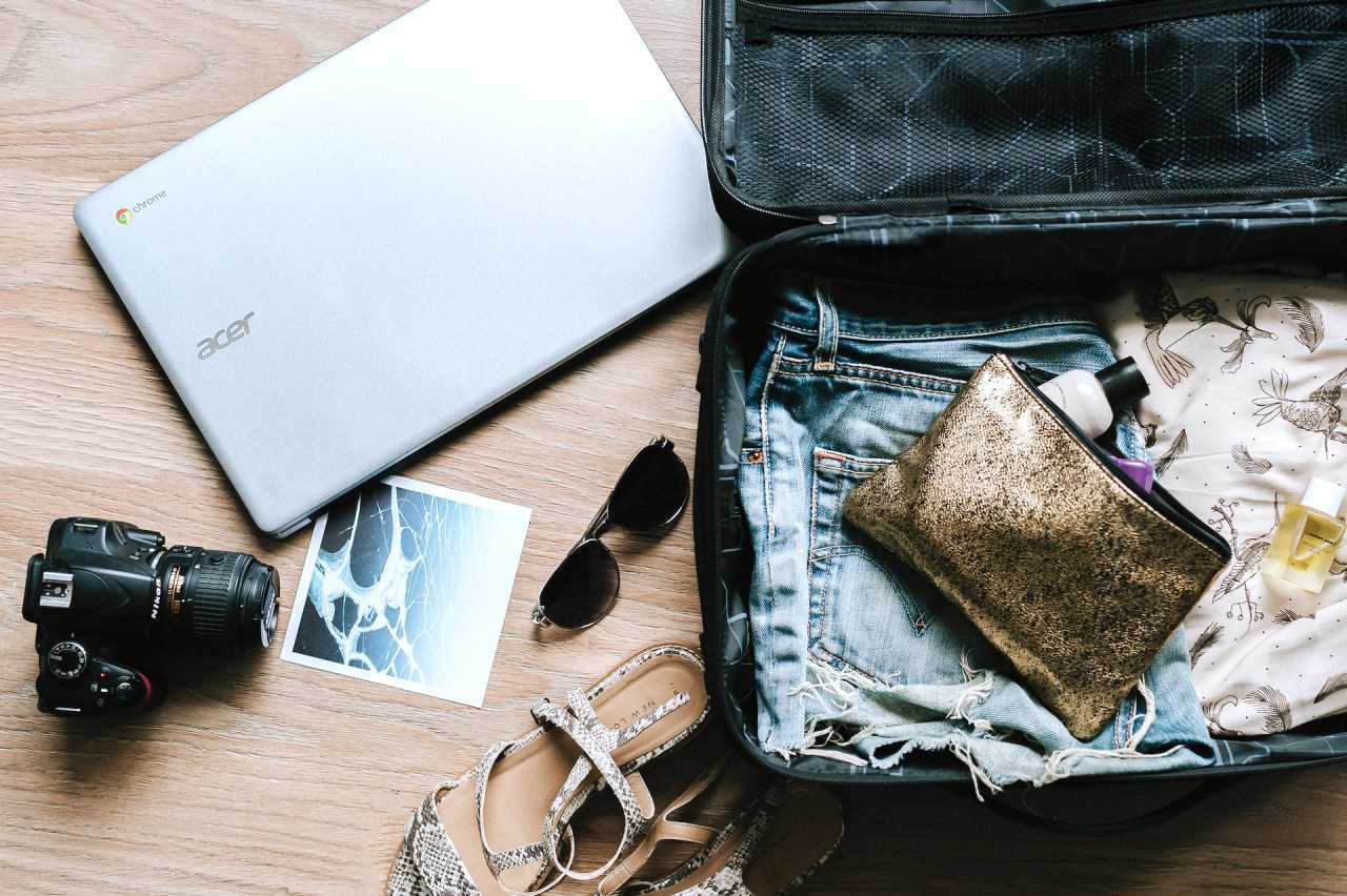 packing suitcase luggage for traveling